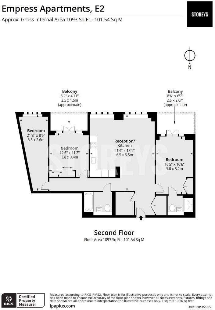 Empress Works, Stanton Walk, Broadway Market, E2 floorplan