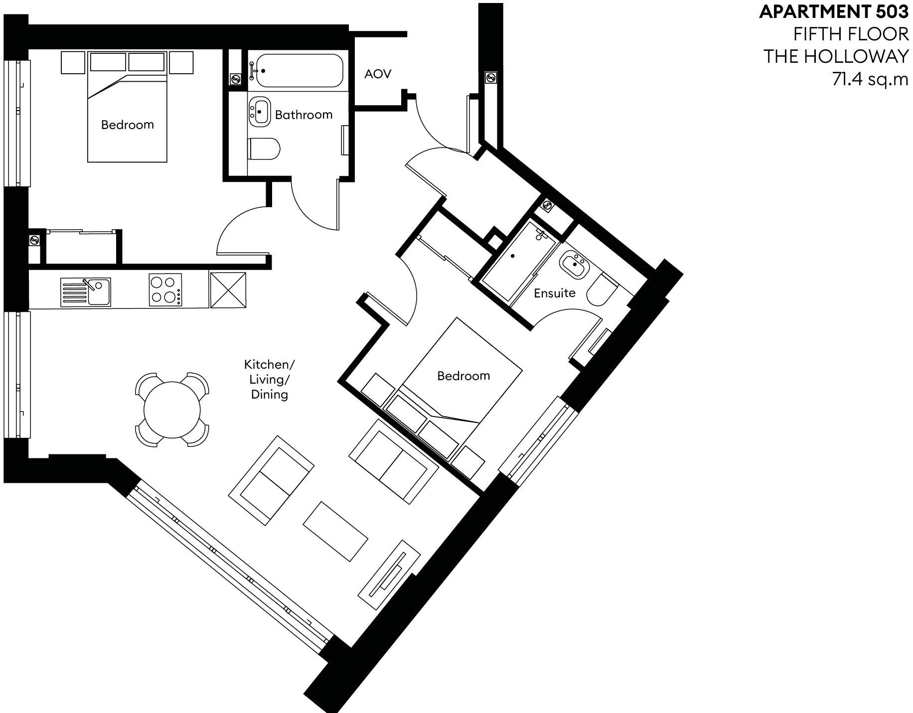 The Holloway, Blucher Street  floorplan
