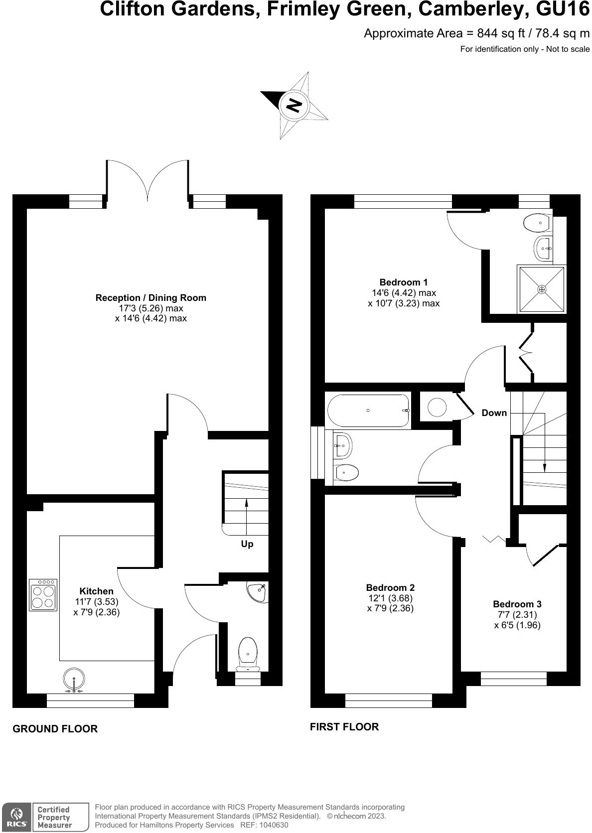 Clifton Gardens, Frimley Green floorplan