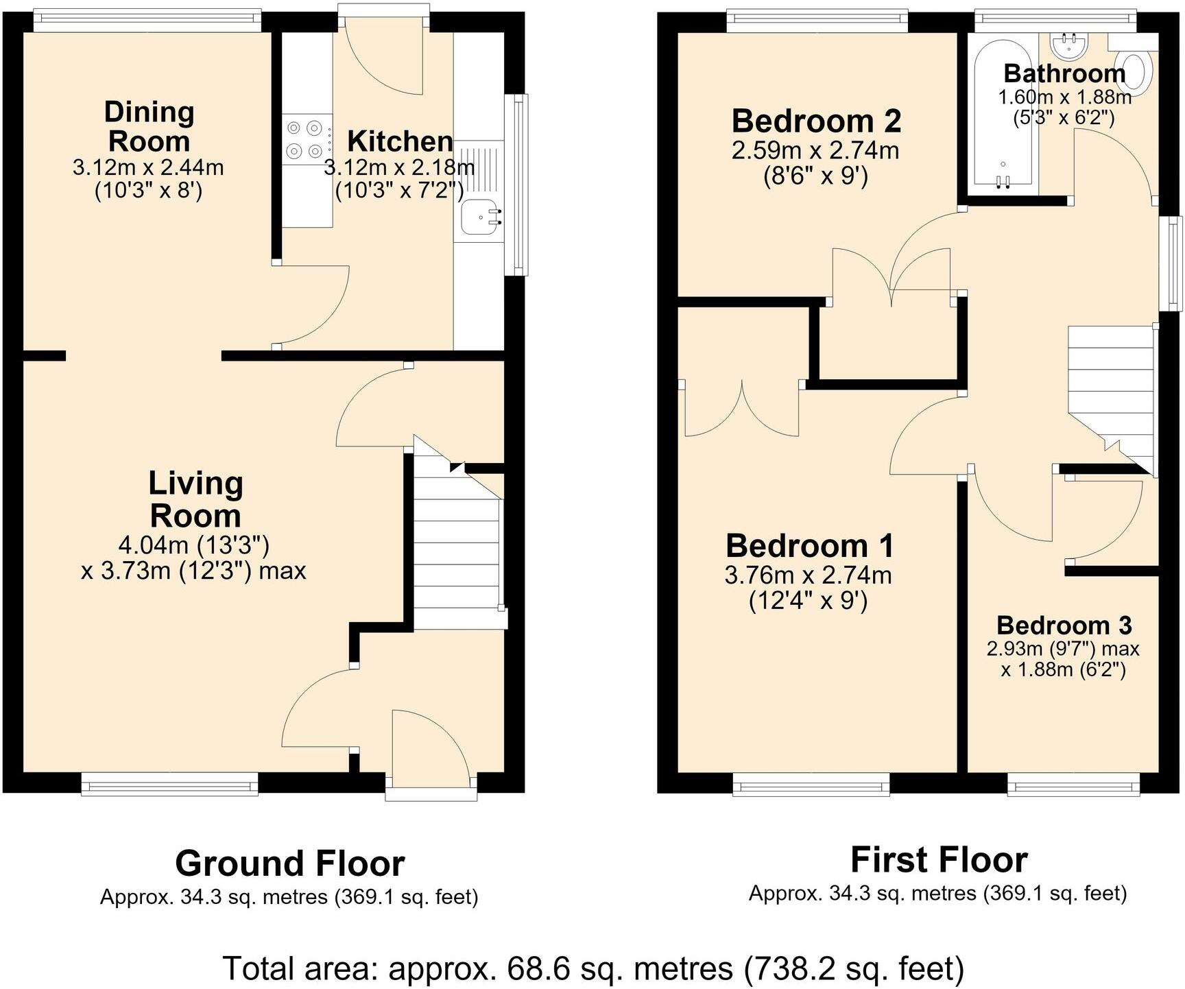 Moorhouse Close, Accrington, BB5 floorplan