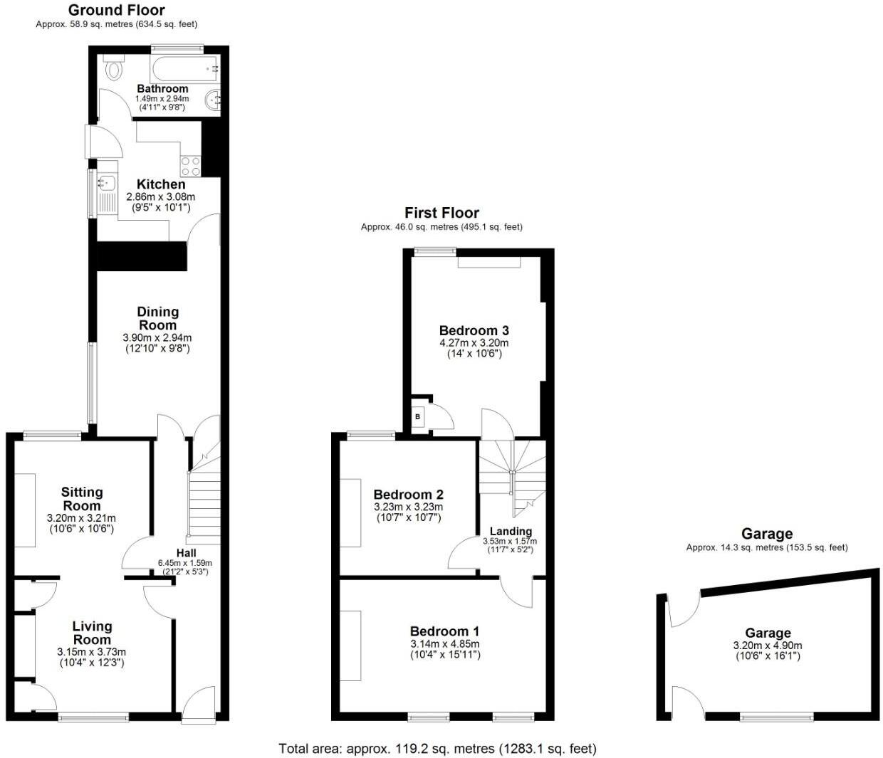6 Railway Terrace, Penarth, CF64 2TT floorplan