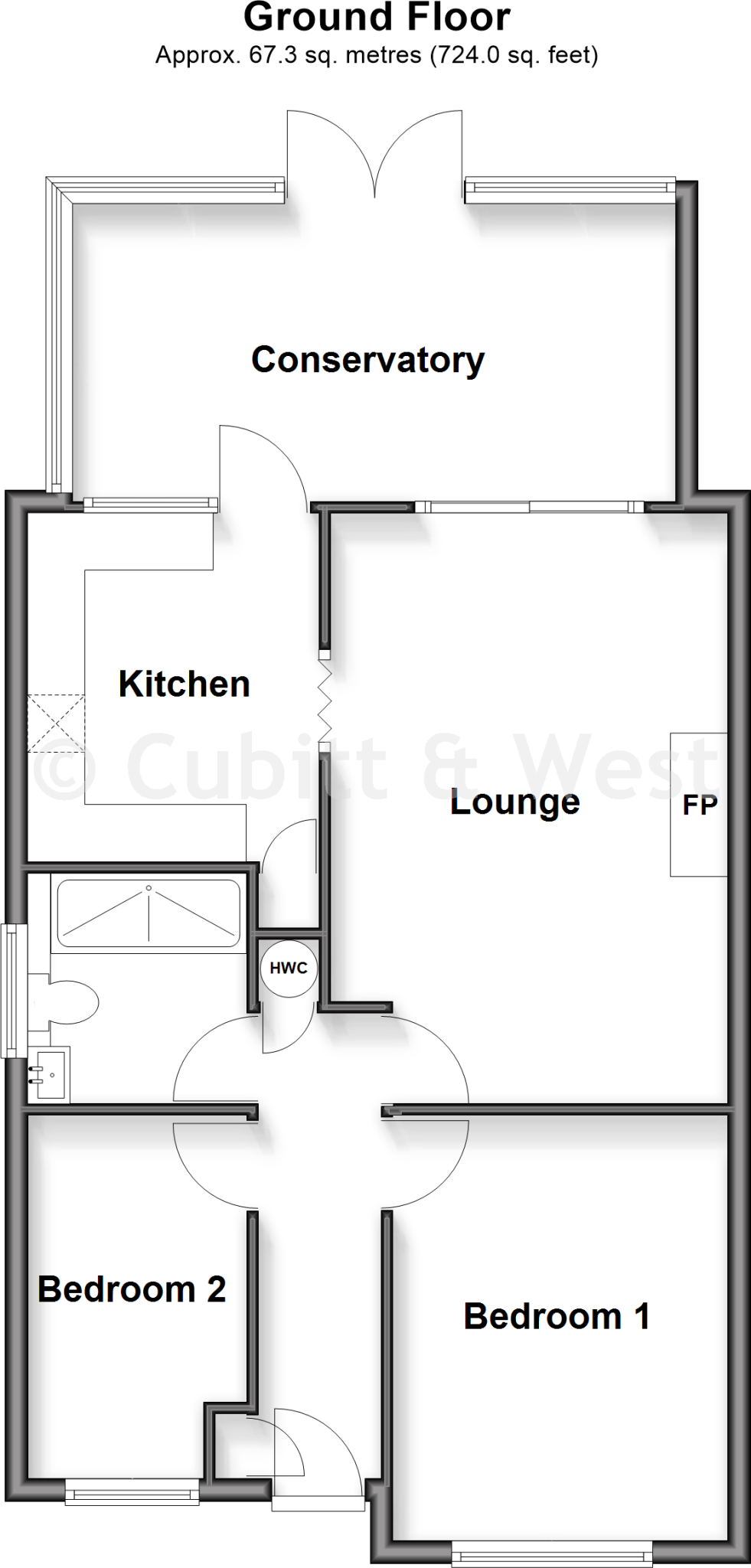 Hocken Mead, Crawley, West Sussex floorplan