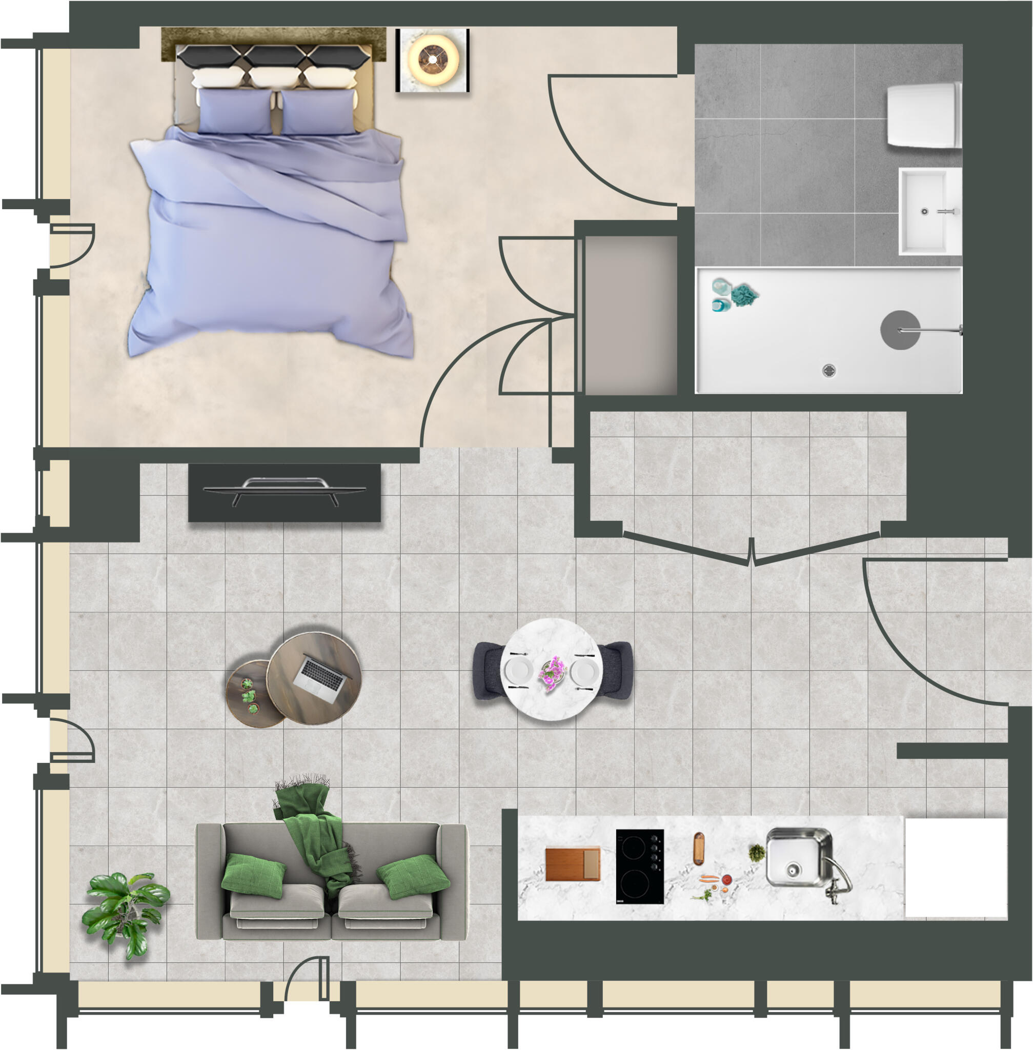 The Mercian, 218 Broad St Birmingham B15 floorplan