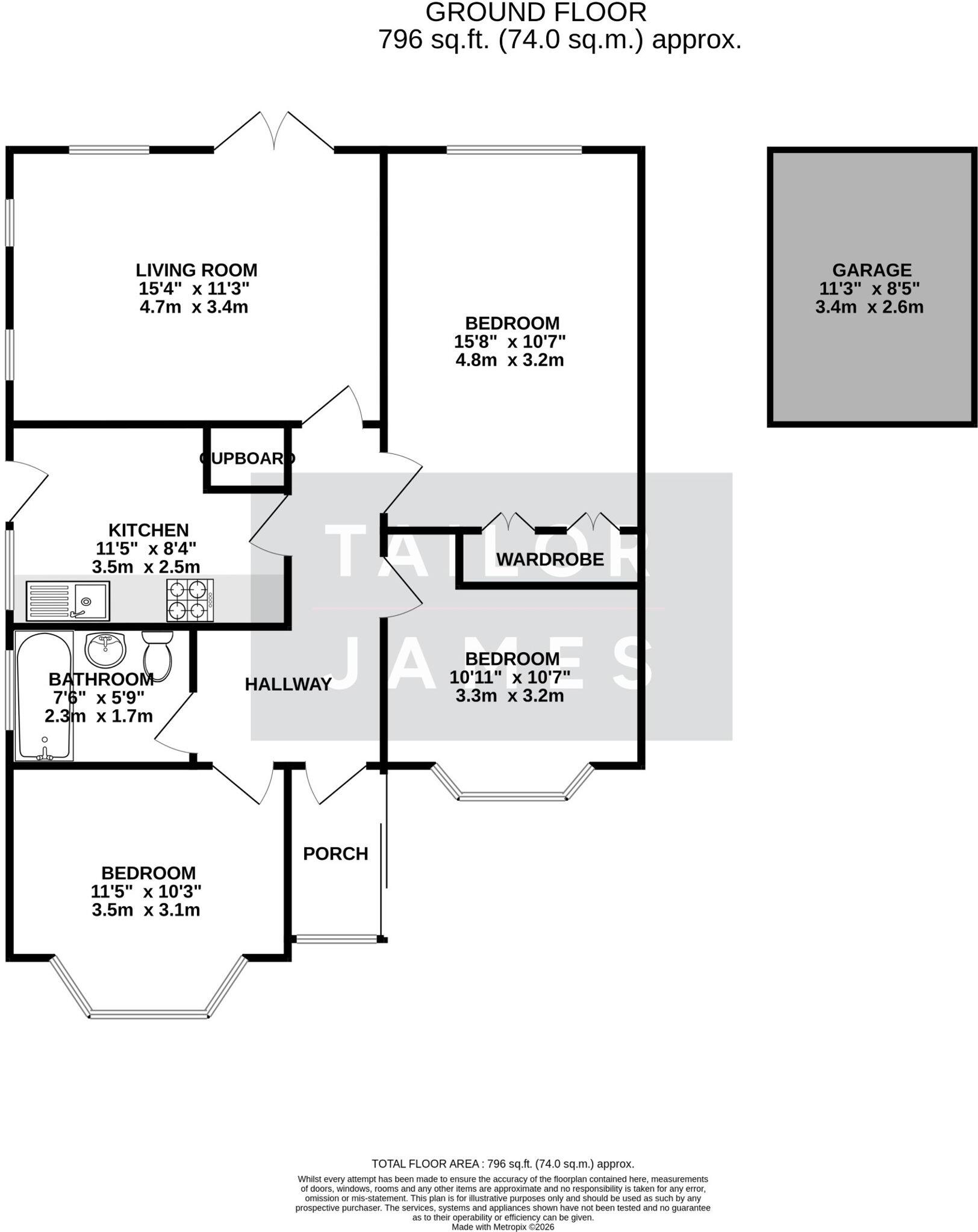Millcroft, Brighton, BN1 floorplan