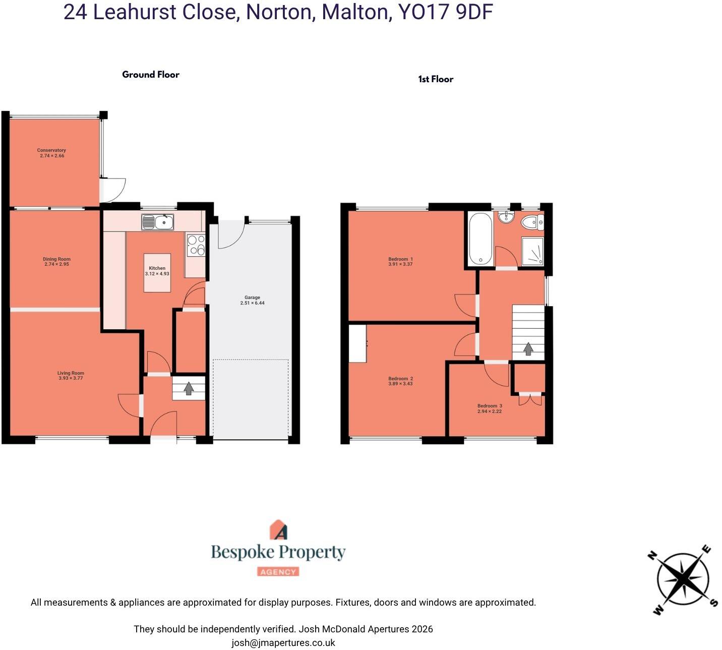 24, Leahurst Close, Norton, Malton, North Yorkshire floorplan