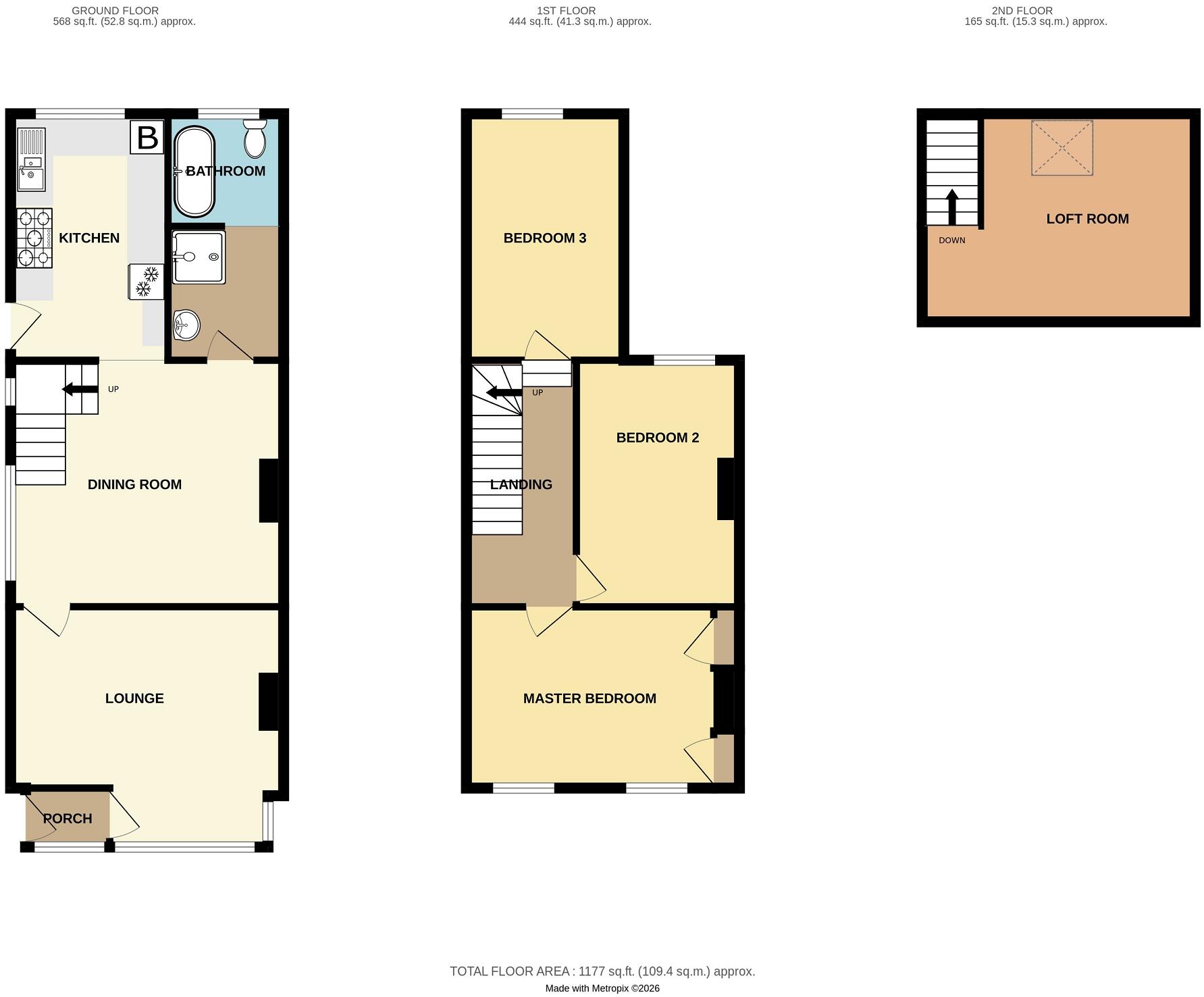 The Avenue, Caldicot, Mon. NP26 4AB floorplan