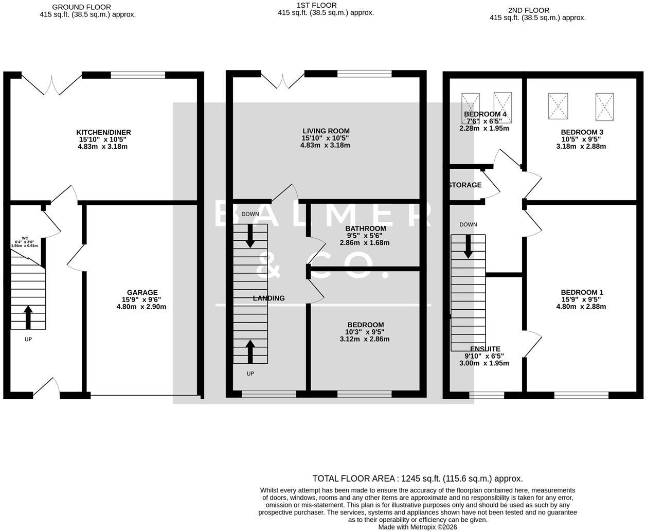 Brentwood Grove, Leigh, WN7 floorplan