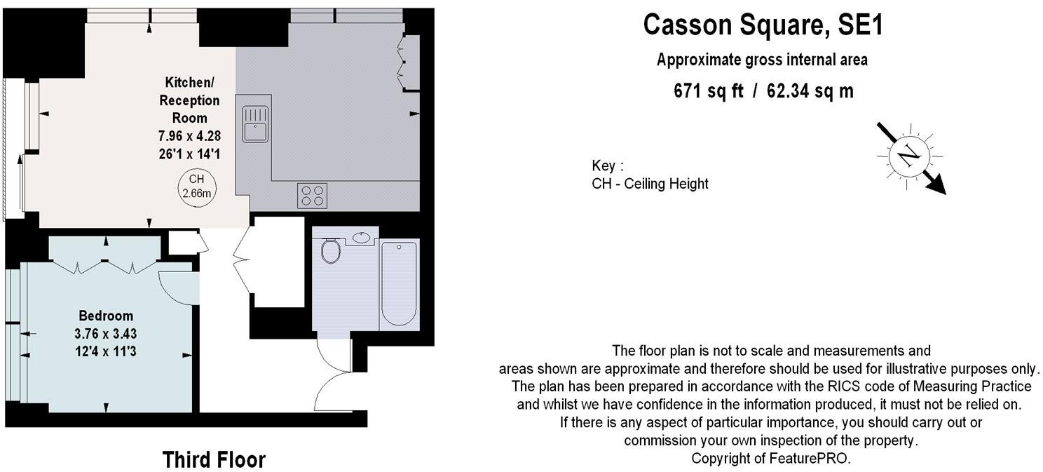 Casson Square, Waterloo, Southbank Place, London, SE1 floorplan