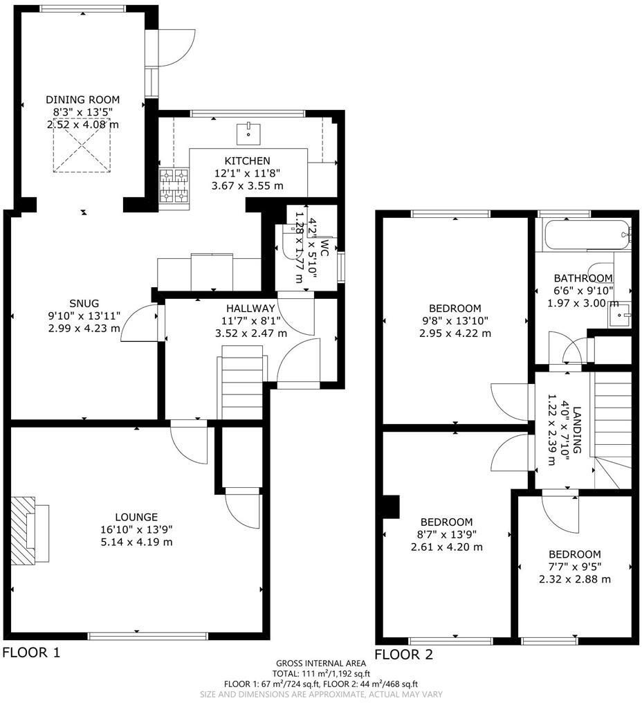 Arundel Close, Hailsham floorplan