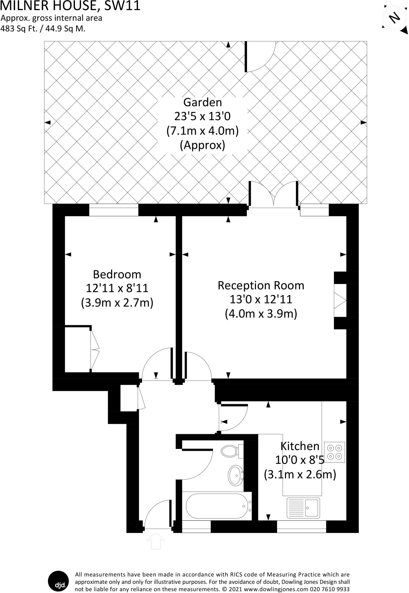 Hope Street, Clapham Junction SW11 floorplan