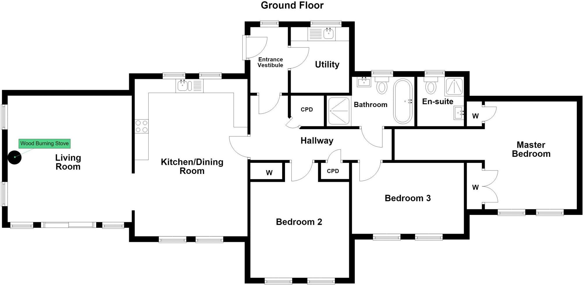 Tigh A Ghobha, 25 Fiscavaig, Carbost, Isle of Skye, IV47 8SN floorplan