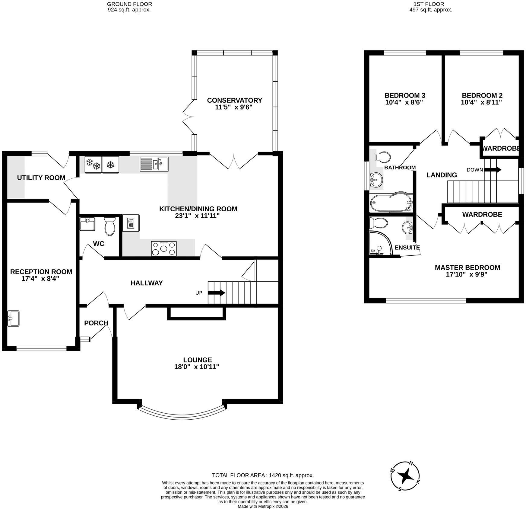 Cheriton Grove, Tonteg, CF38 floorplan