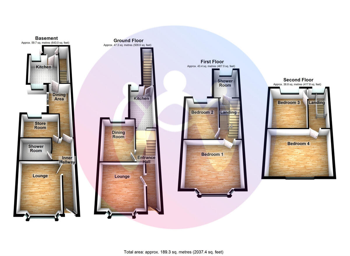 St. Davids Road, Caernarfon, Gwynedd, LL55 floorplan