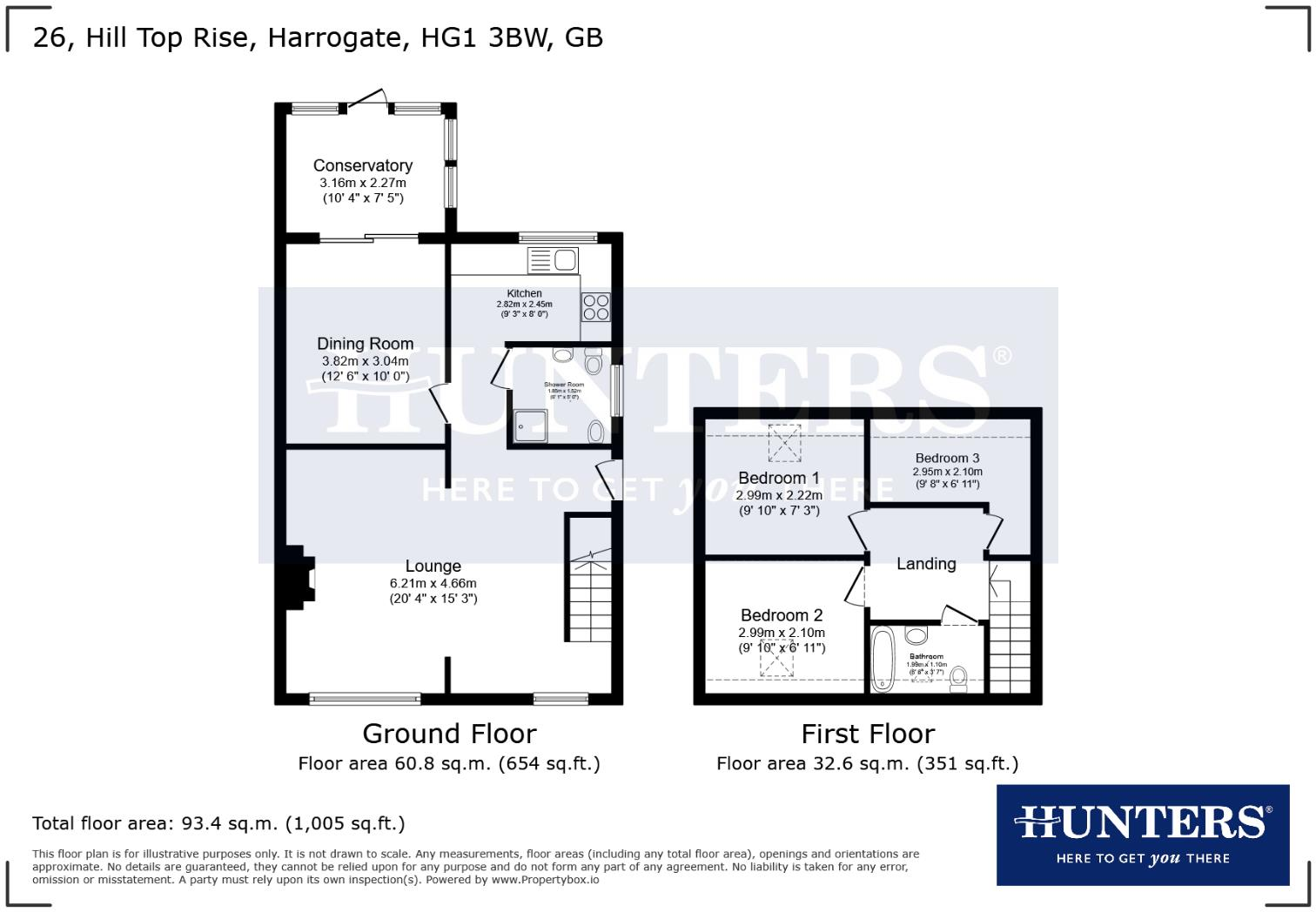 Hill Top Rise, Harrogate floorplan