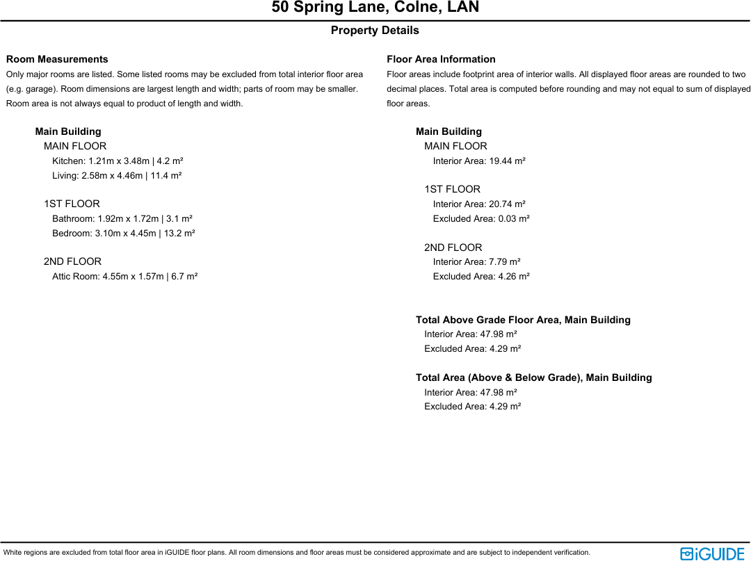 Spring Lane, Colne, Lancashire, BB8 floorplan