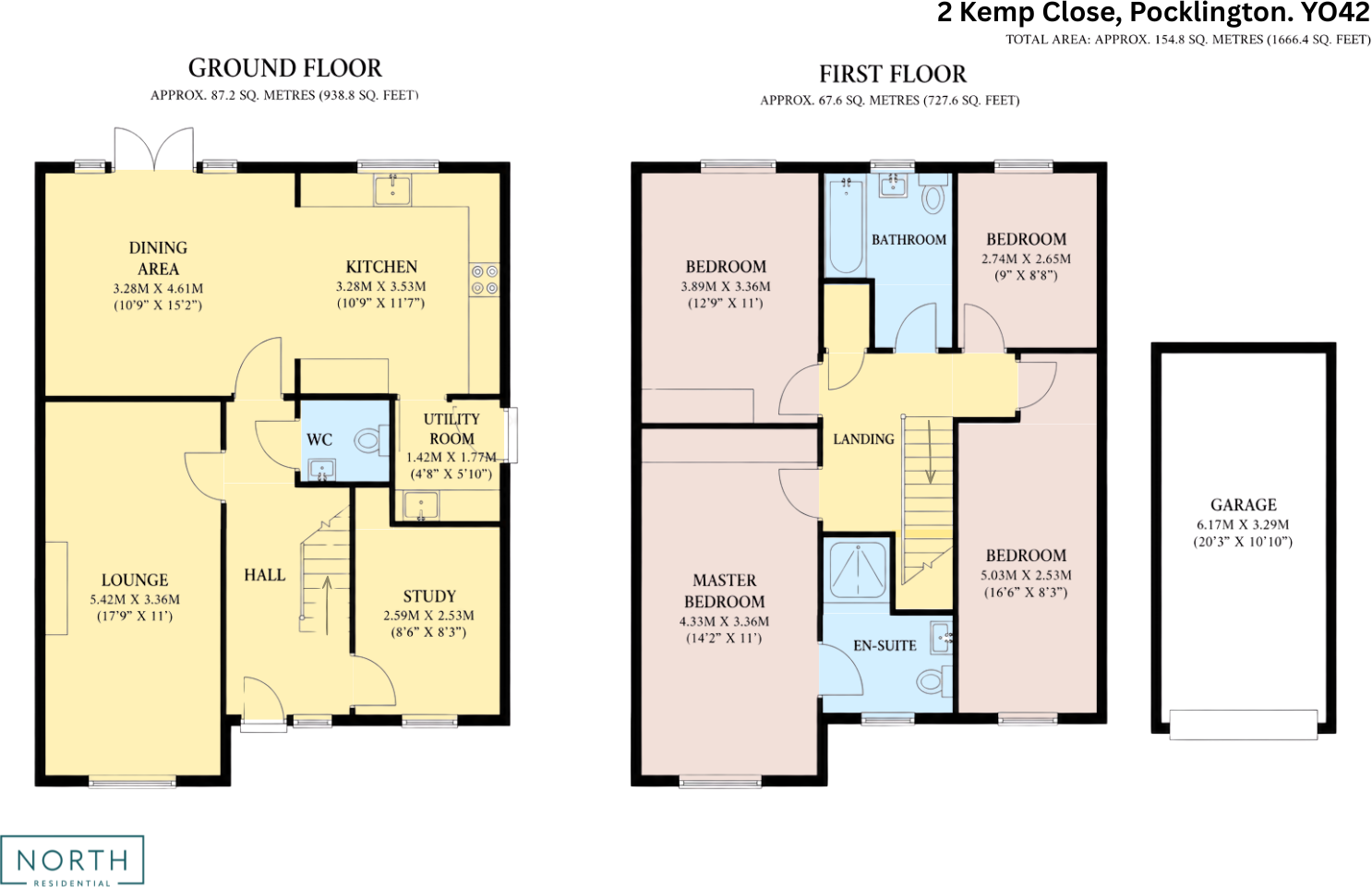Kemp Close, Pocklington, York, YO42 floorplan