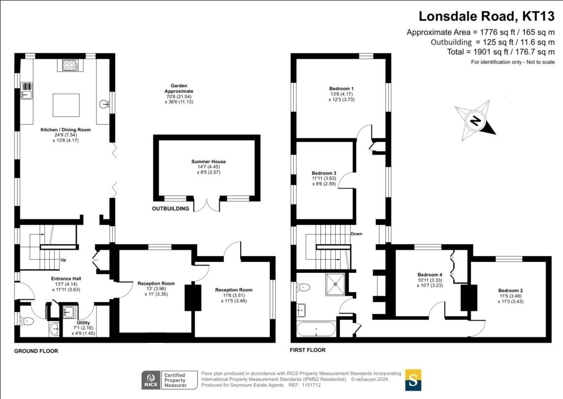 Lonsdale Road, Weybridge, KT13 floorplan
