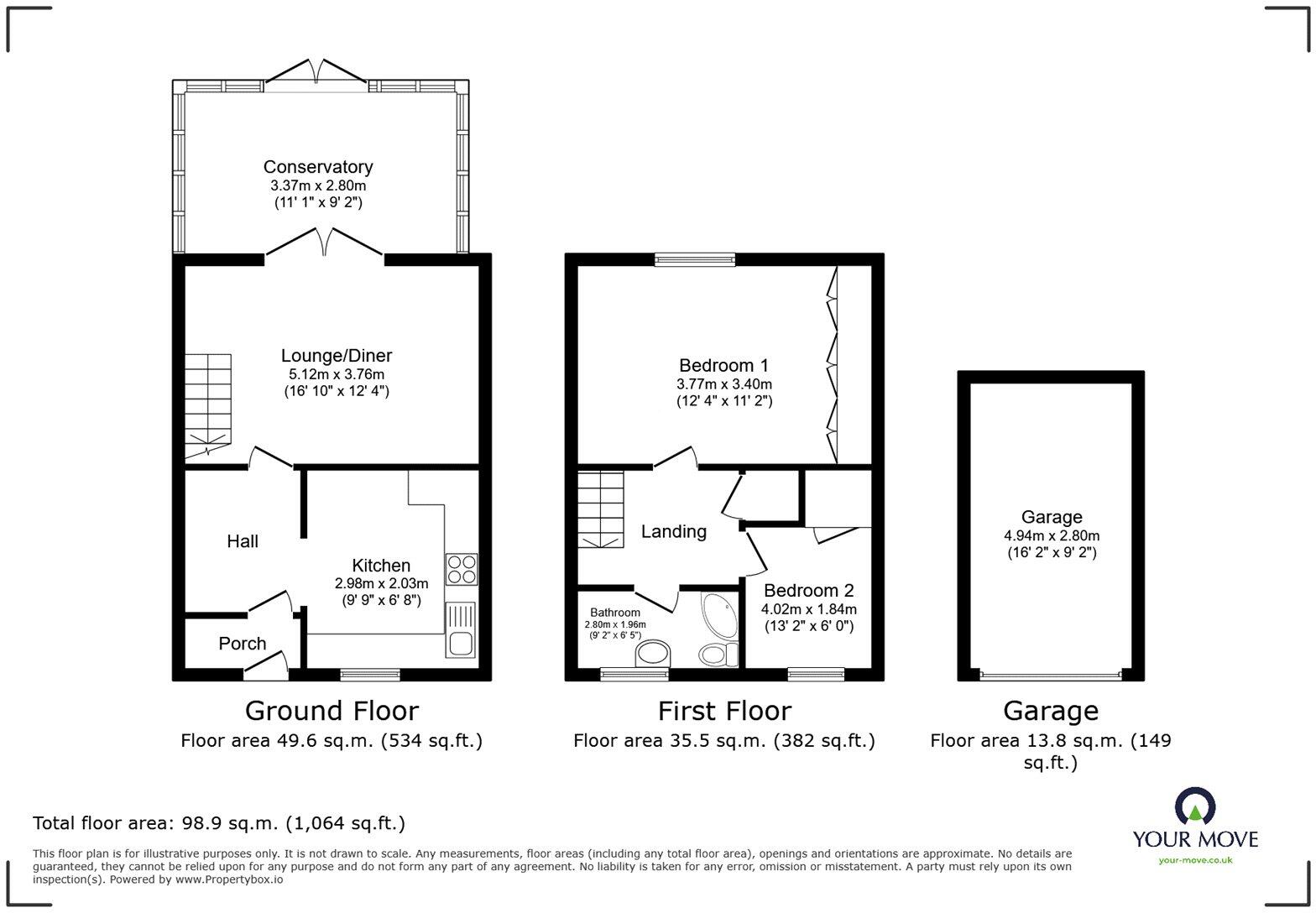 Walcote Close, Hinckley, Leicestershire, LE10 floorplan