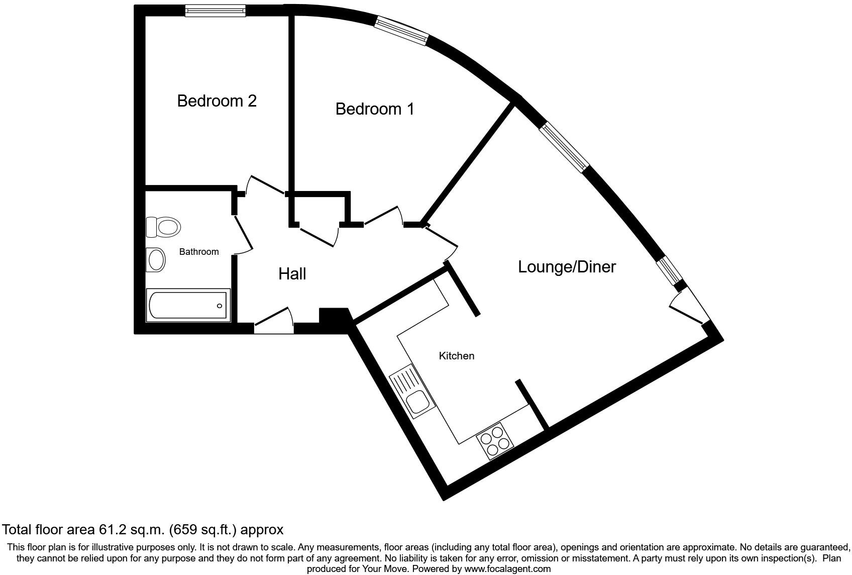 Drop Stamp Road, Camborne, Cornwall, TR14 floorplan