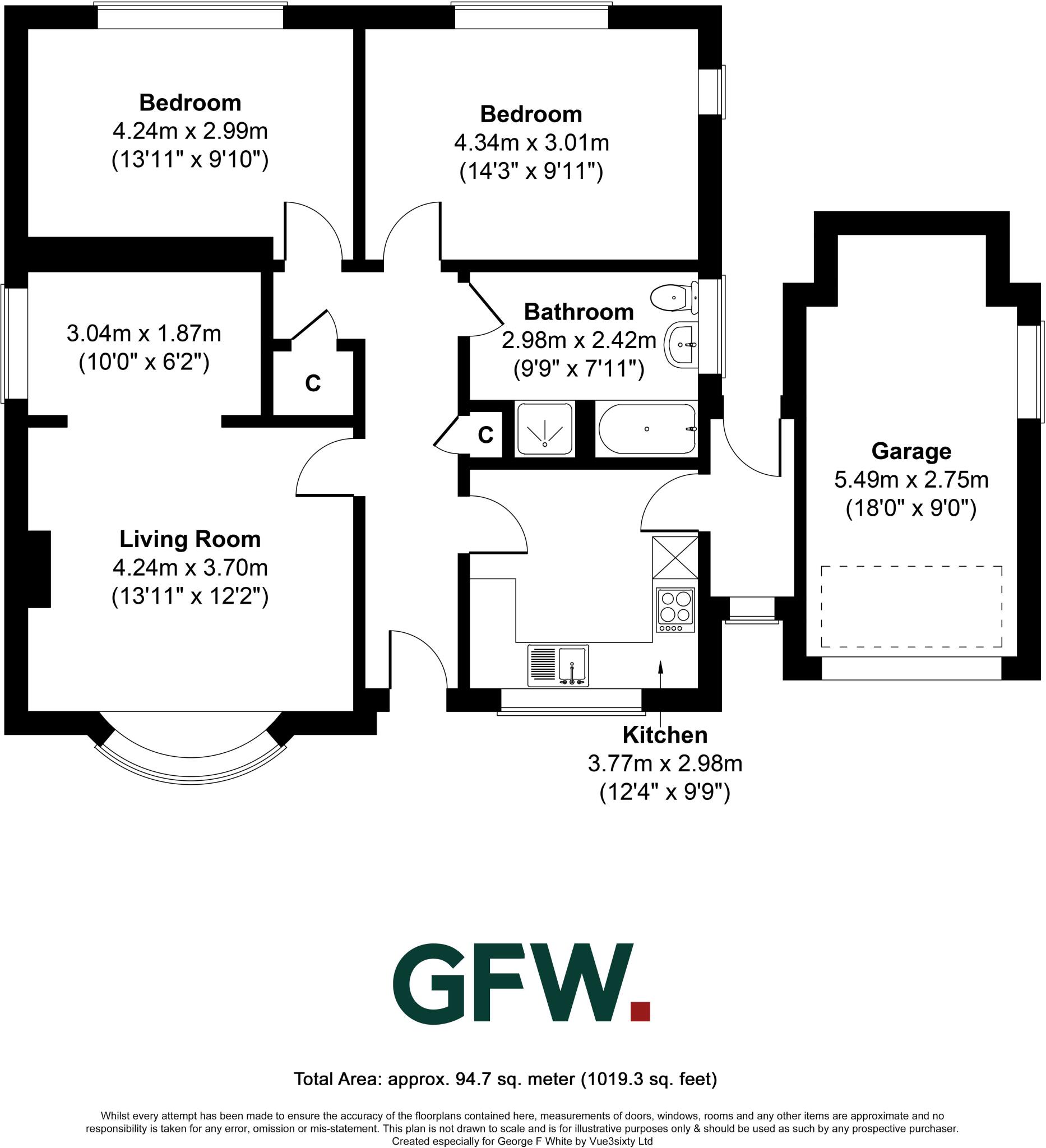 7, Teesdale Road, Barnard Castle, County Durham, DL12 floorplan