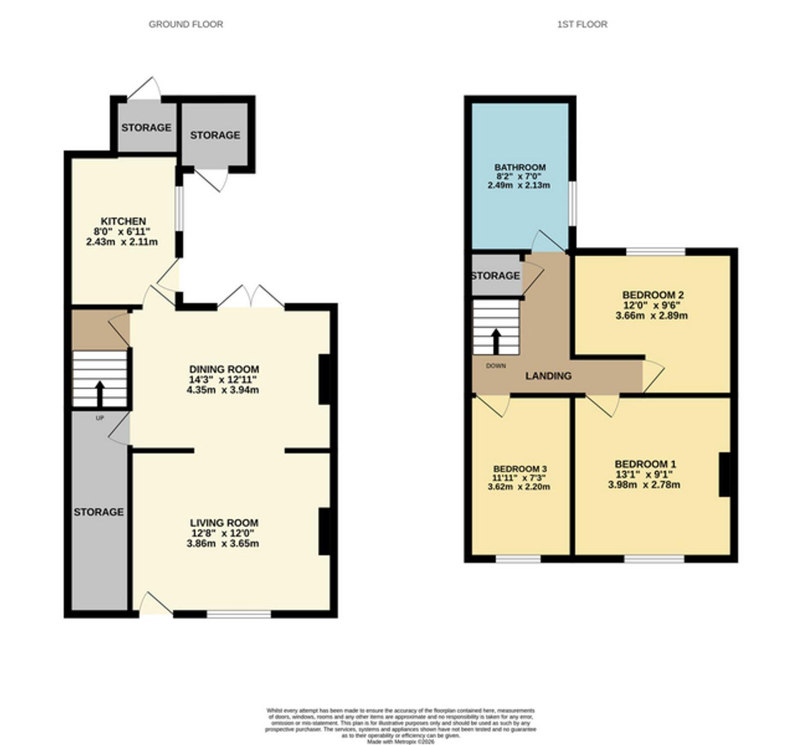 Wheatsheaf Terrace, Warsop Vale, NG20 floorplan