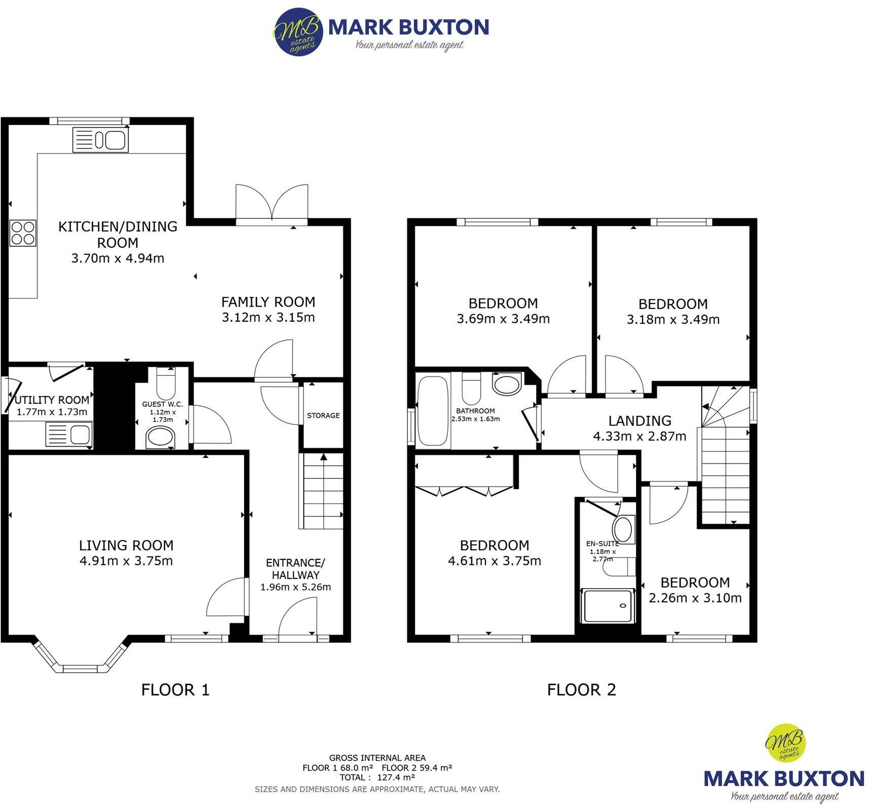 4, Grove Crescent, Woore. CW3 9SX floorplan