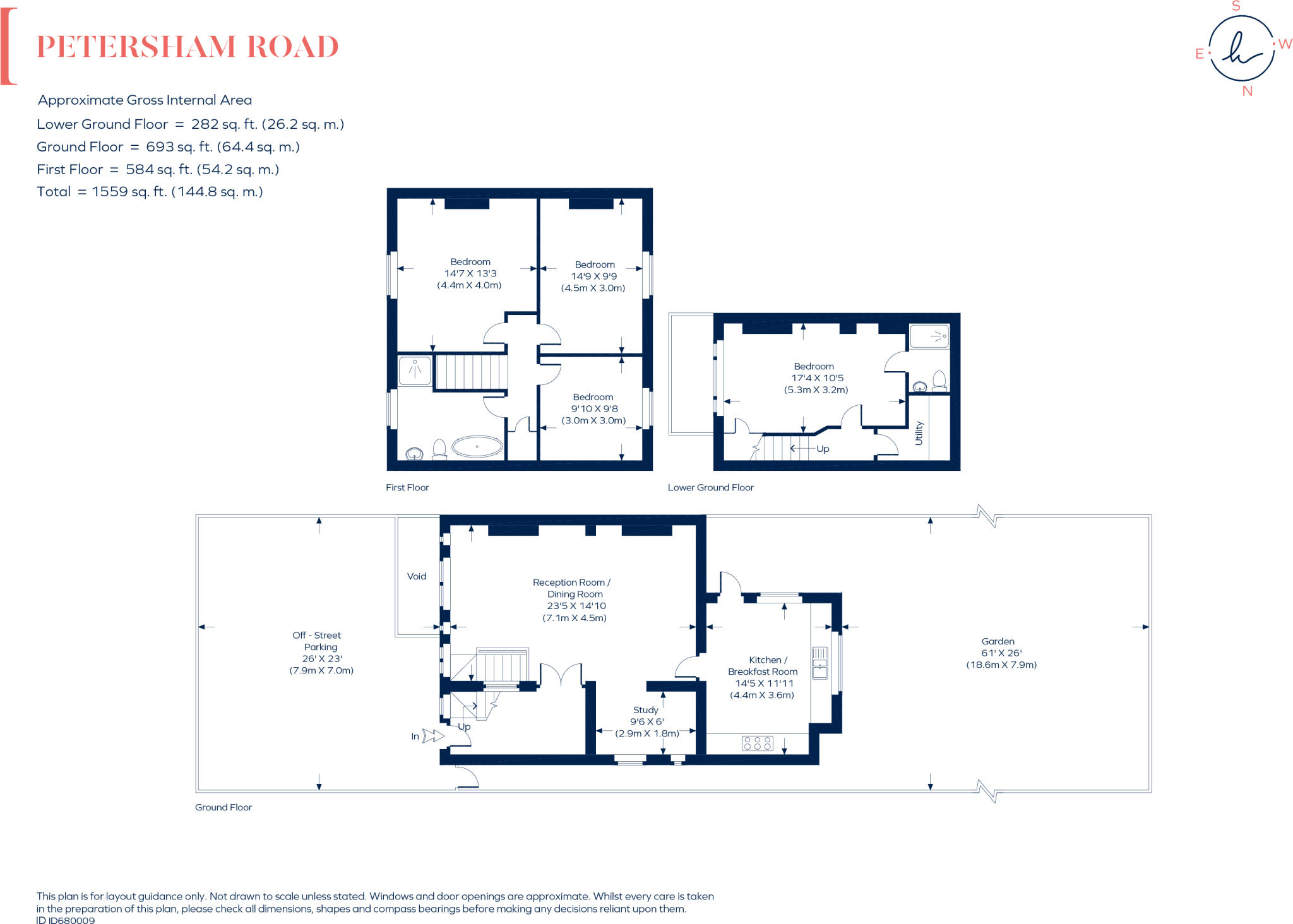 Petersham Road, Richmond TW10 floorplan