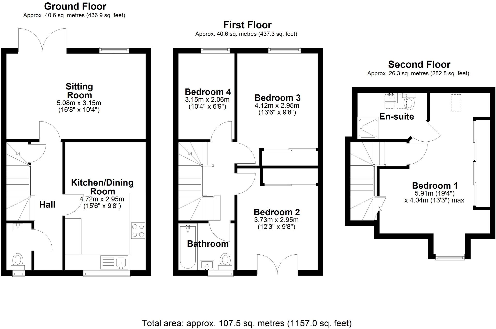Brickworth Place, Coate, Swindon, SN3 floorplan
