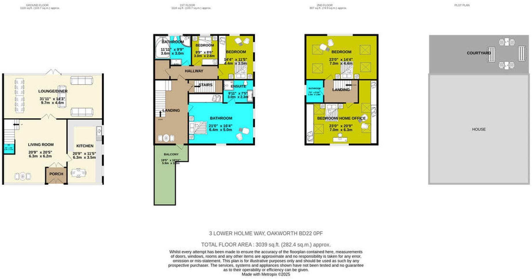 Lower Holme Way, Oakworth, BD22 floorplan