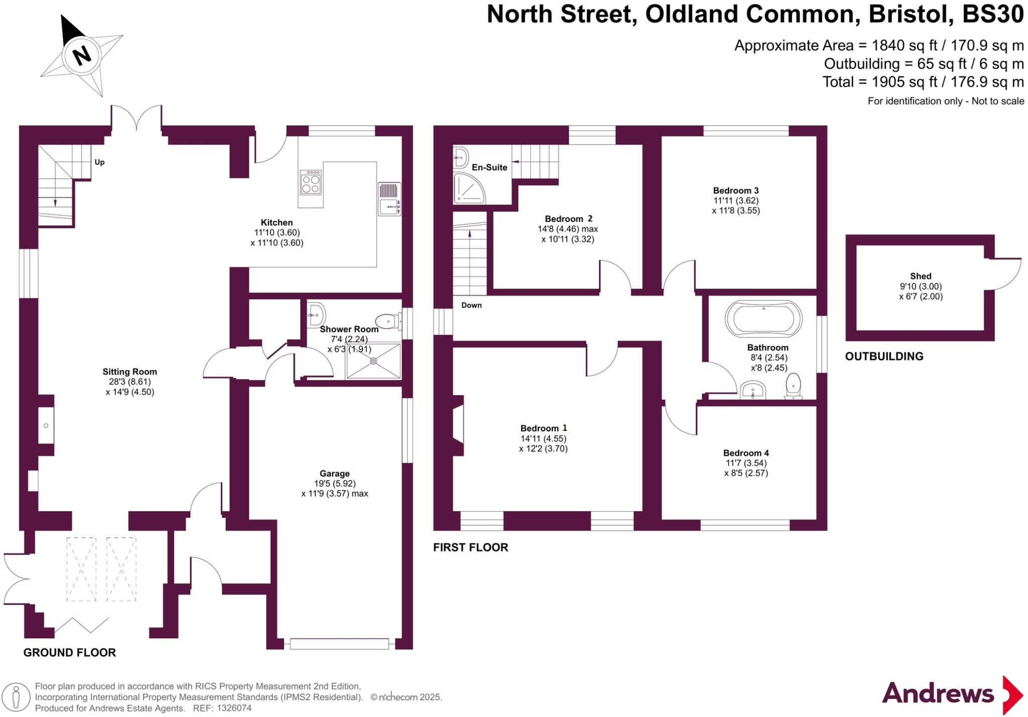 North Street, Oldland Common, Bristol, Gloucestershire, BS30 floorplan