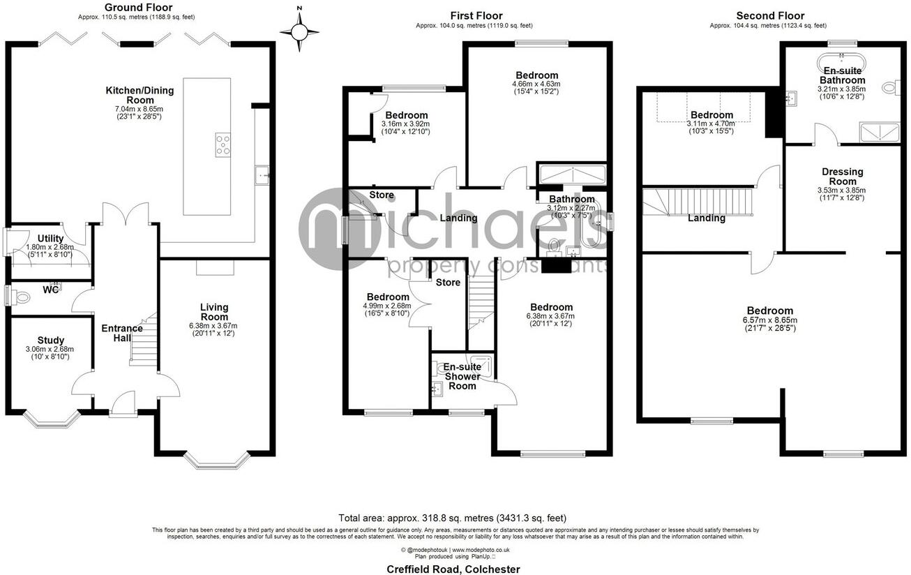 Creffield Road, Lexden, Colchester, CO3 floorplan