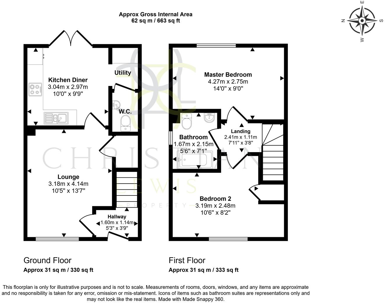 University Fields, Evesham floorplan