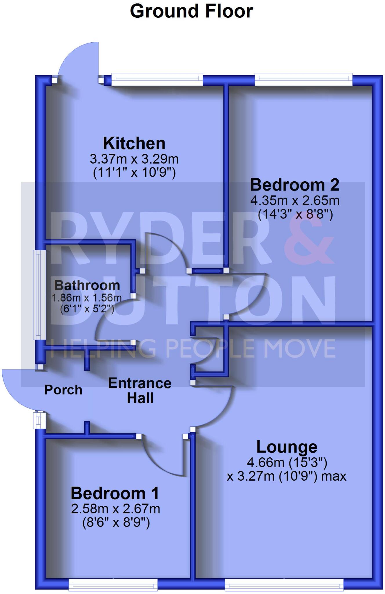Peak Close, Moorside, Oldham, OL4 floorplan