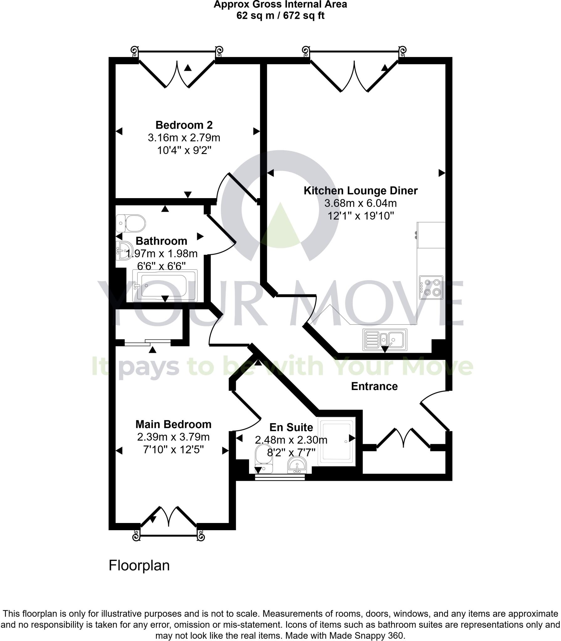 Haig Lane, Edinburgh, Midlothian, EH6 floorplan