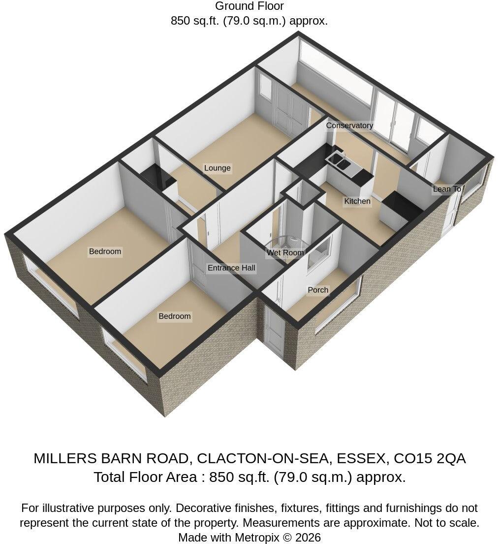 Millers Barn Road, Clacton-on-Sea, Essex, CO15 2QA floorplan