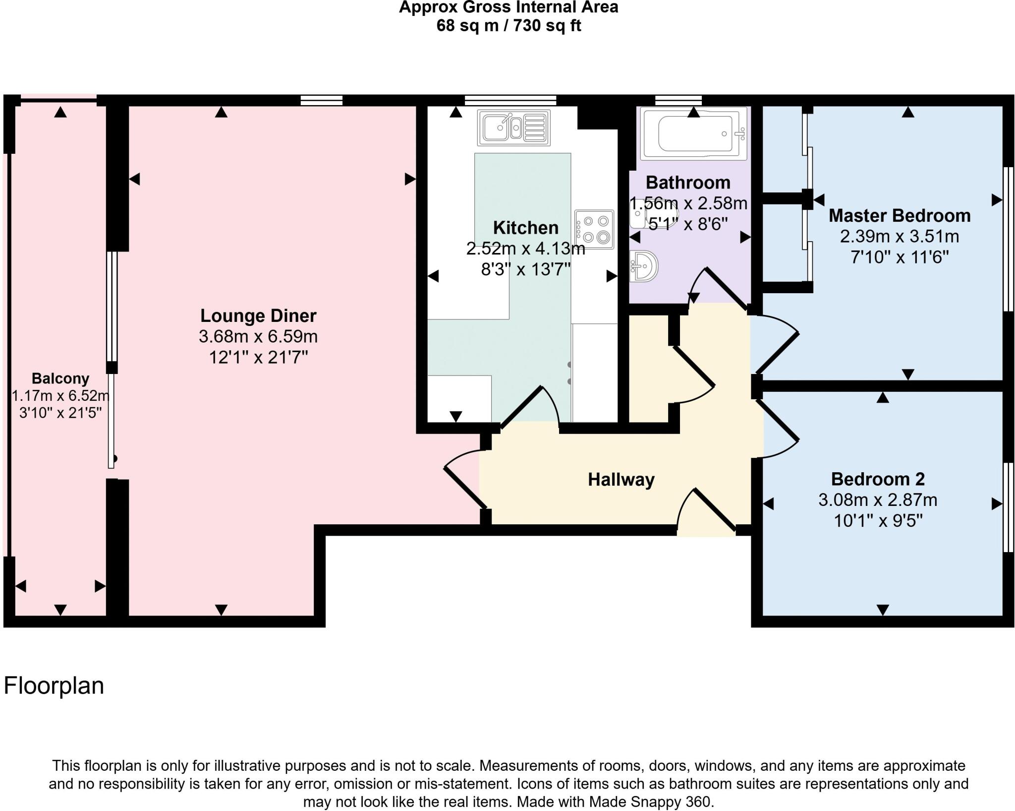 Constitution Hill Gardens, Poole floorplan