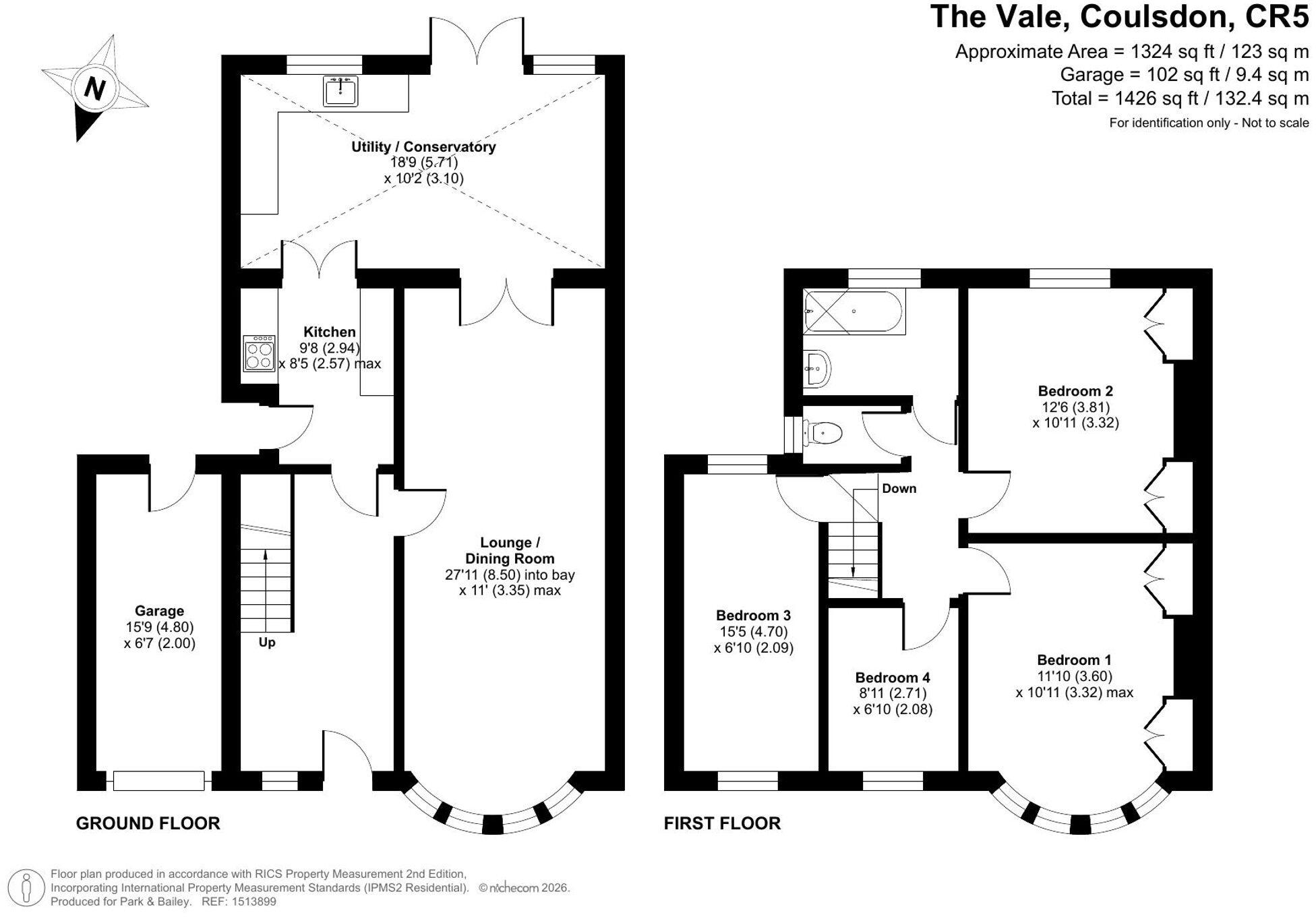 The Vale, Coulsdon, CR5 floorplan