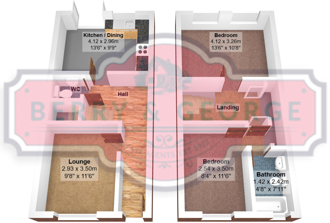 Hibberts Courtyard, Bistre Avenue, Buckley CH7 2RA floorplan