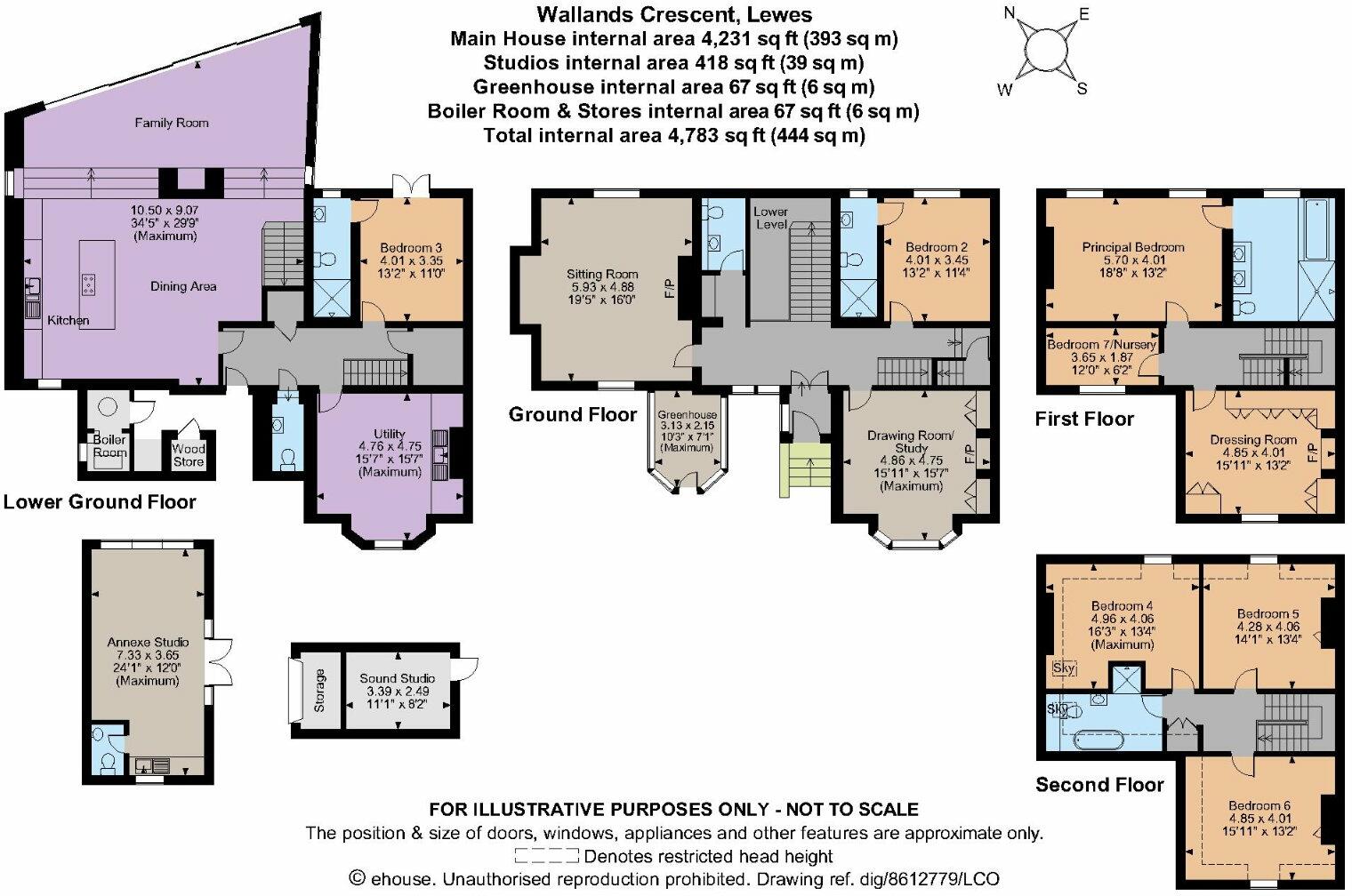 Wallands Crescent, Lewes, East Sussex floorplan