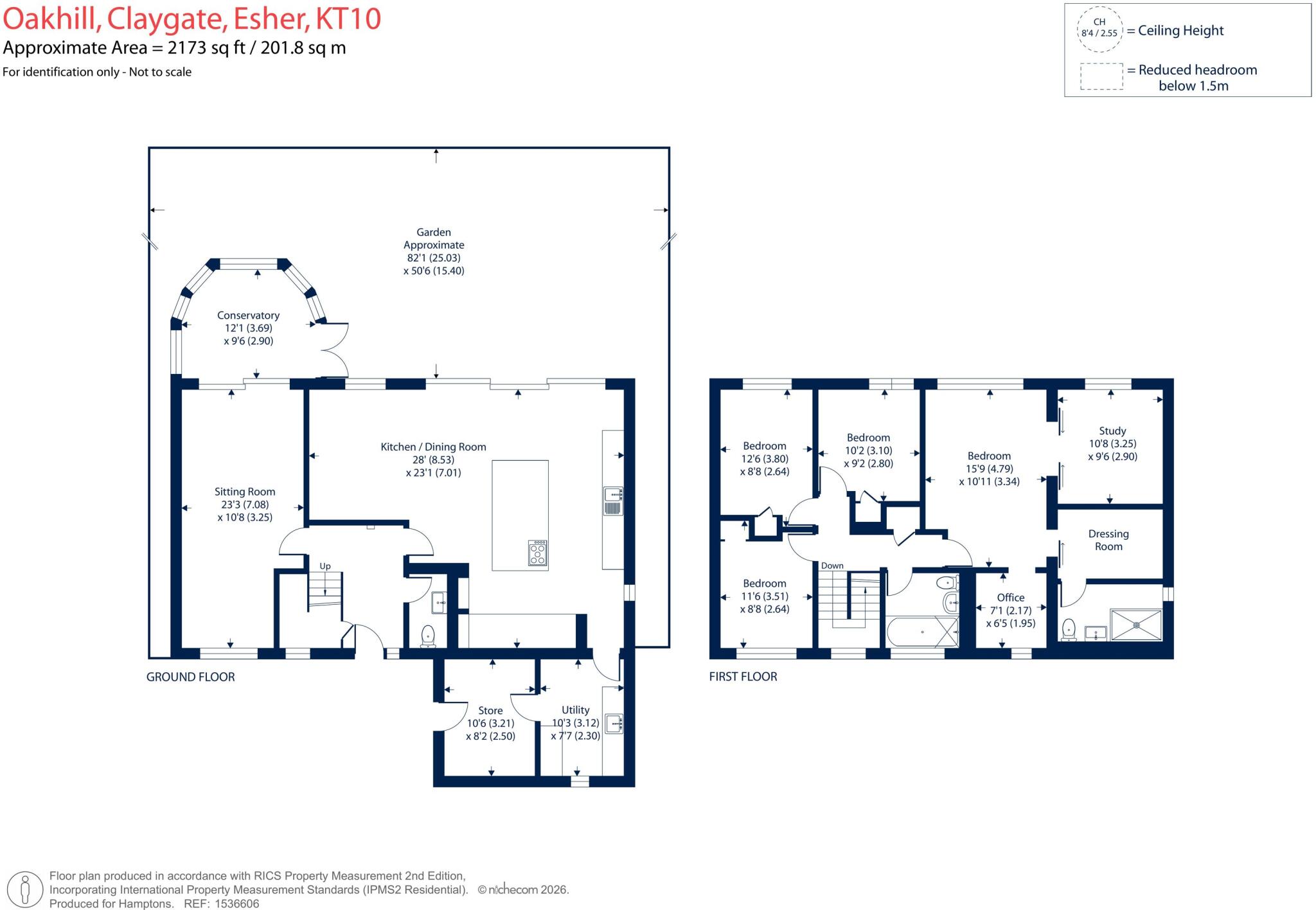 Oakhill, Esher KT10 floorplan