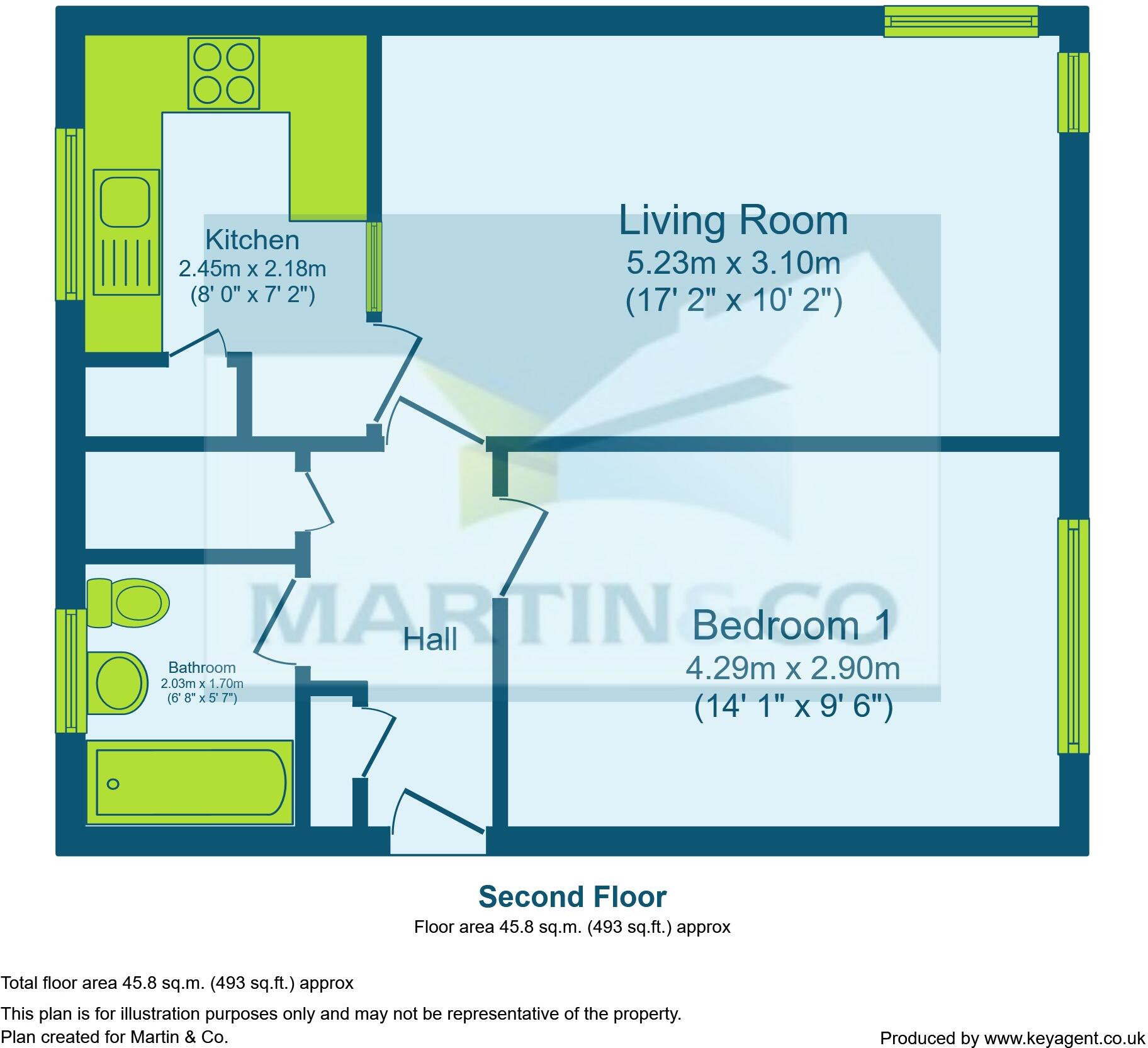Little Dimocks, Balham floorplan