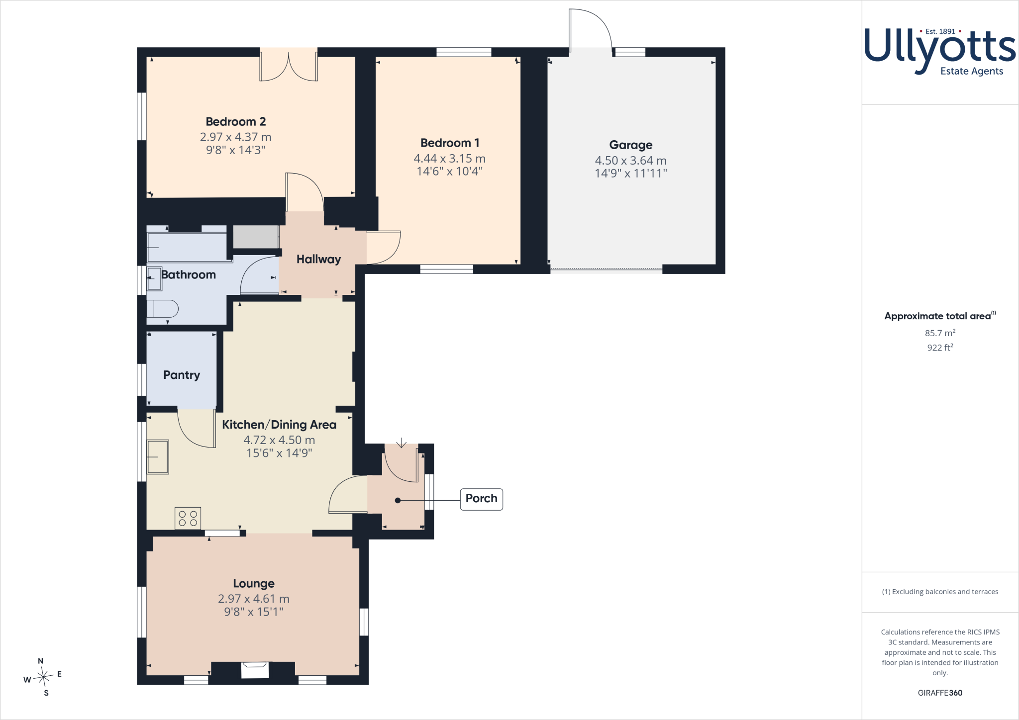 Daggett Lane, Harpham floorplan