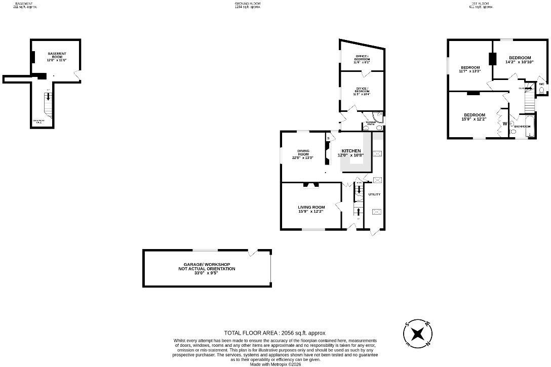 The Shrubbery, Ross-on-Wye floorplan