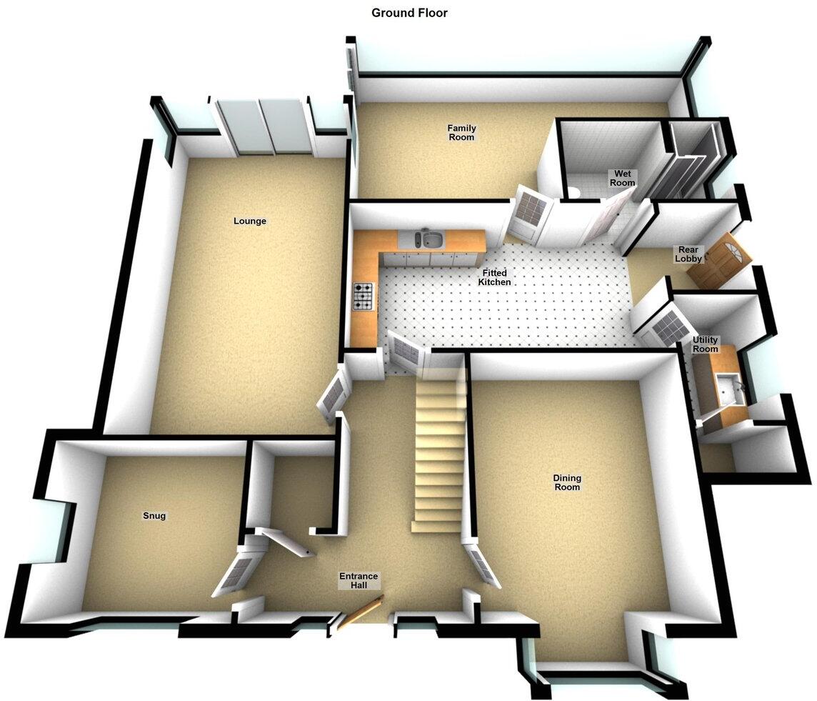 Woodland Road, Stanton, Burton-on-Trent, DE15 floorplan