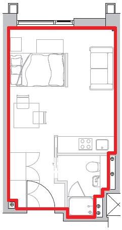 106 Block C, One Wolstenholme Square, Liverpool floorplan