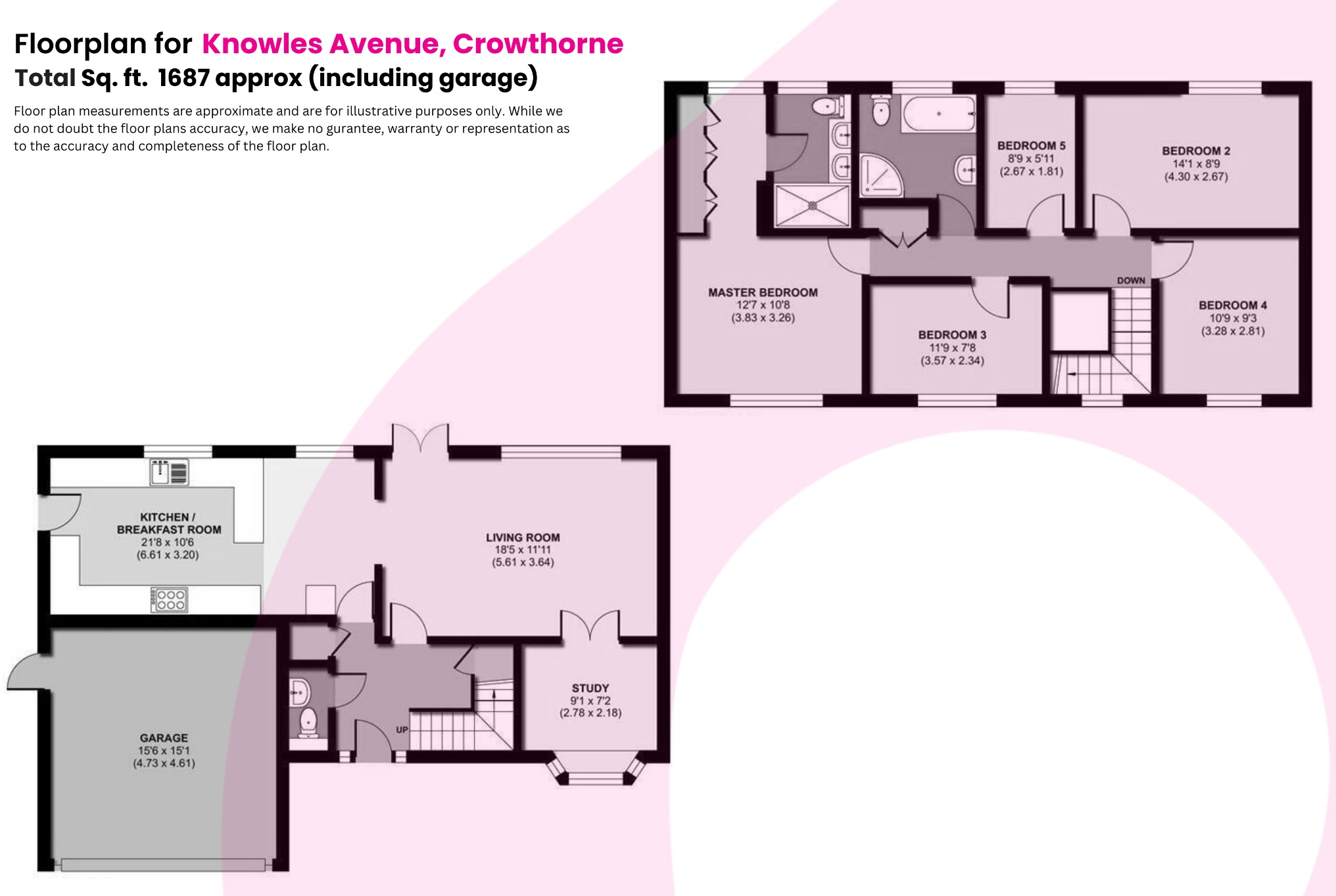 Knowles Avenue, Crowthorne, Berkshire, RG45 floorplan