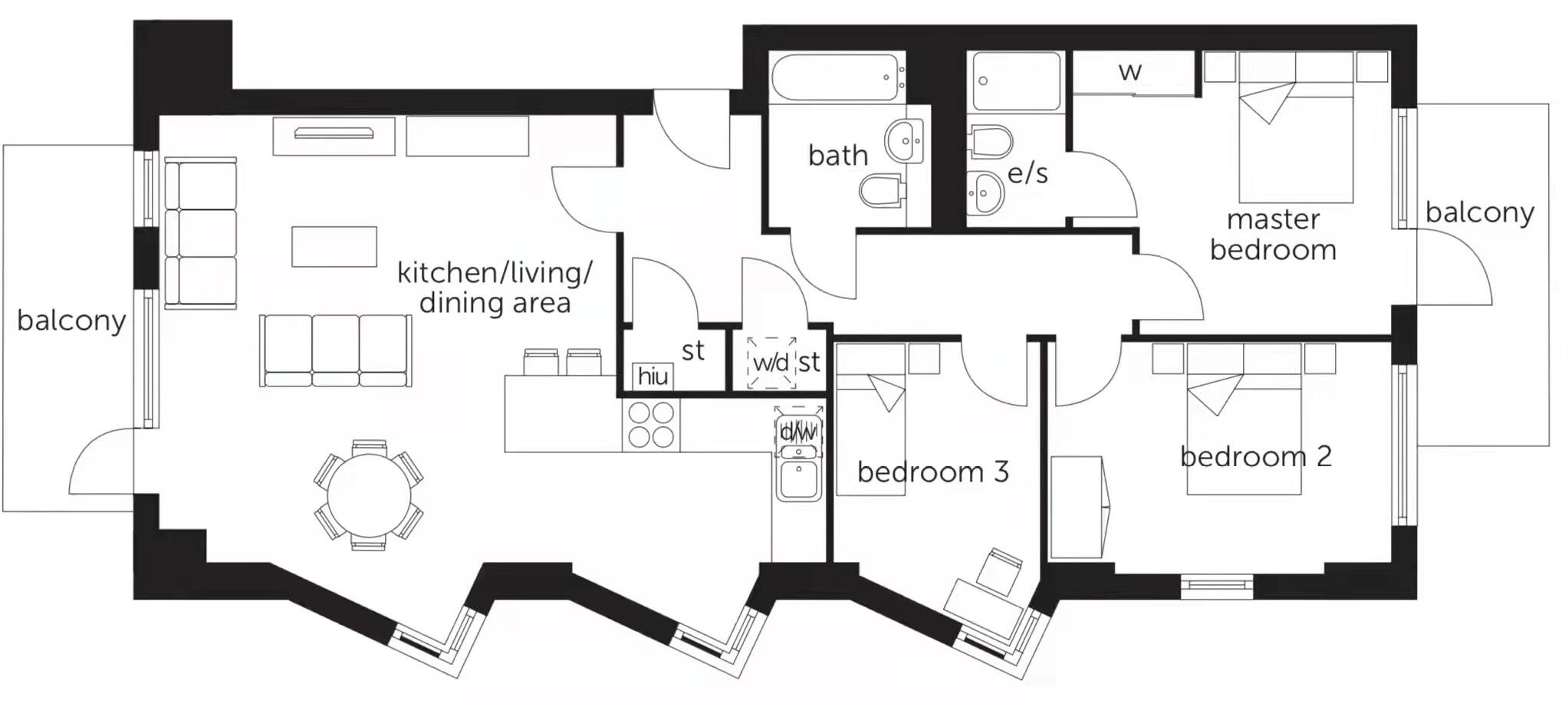 Clonmel Court, 14 Turnberry Quay, London, E14 floorplan