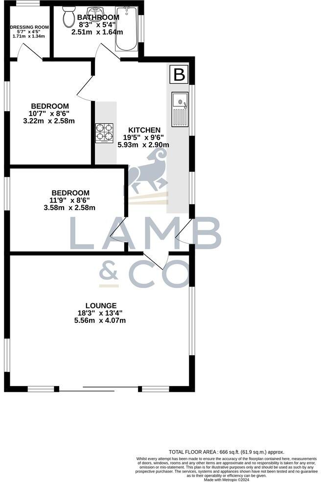Meadow Way, Jaywick, Clacton-On-Sea floorplan