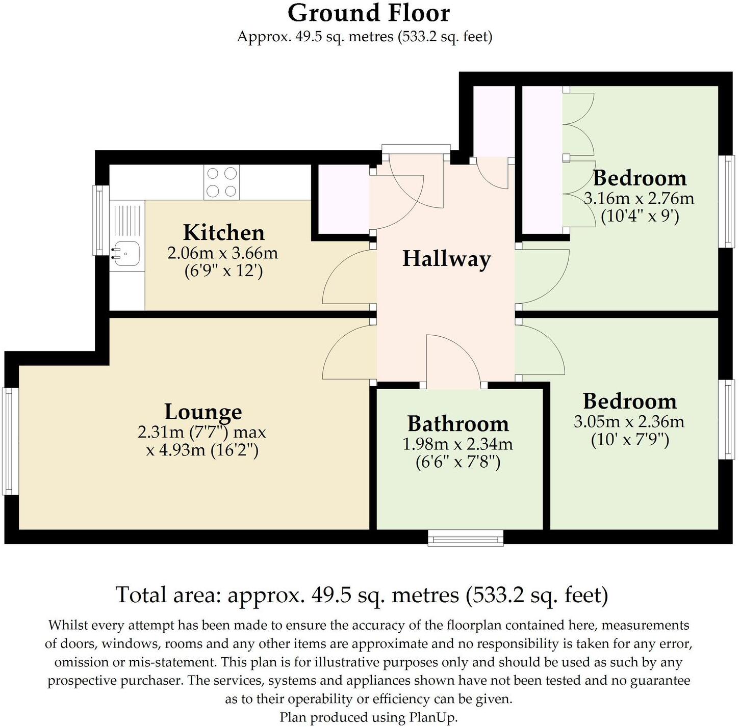 Parkside Court, Diss floorplan