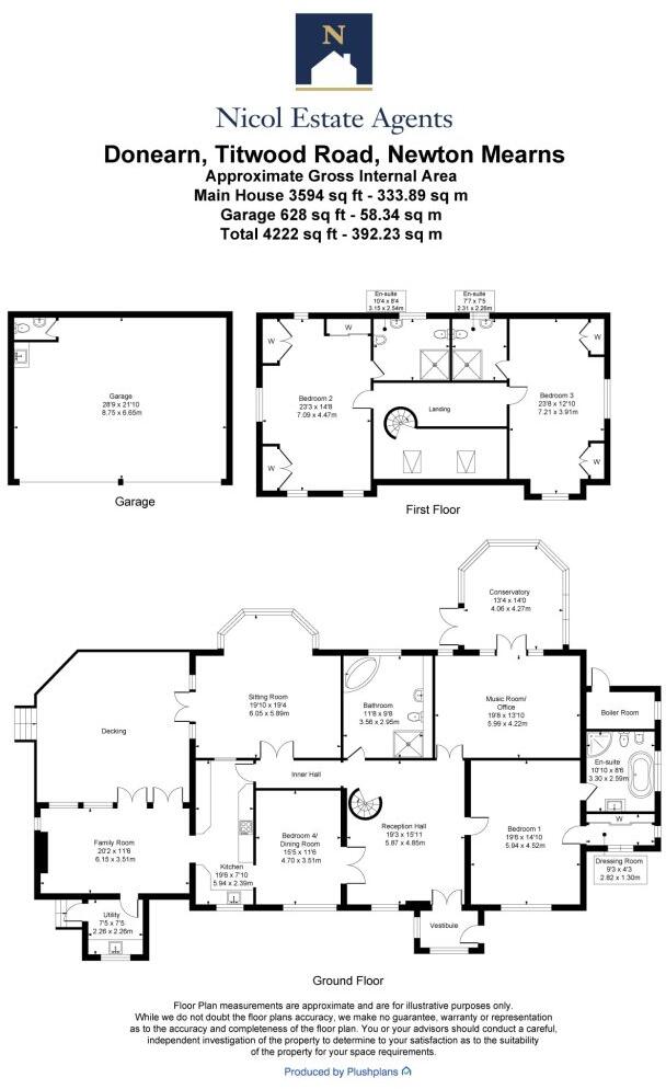 Donearn,Titwood Road, Newton Mearns floorplan